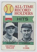 All-Time Record Holders - George Sisler, Ty Cobb (Hits) [Poor to Fair]