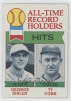 All-Time Record Holders - George Sisler, Ty Cobb (Hits) [Good to VG&#…