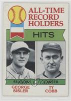 All-Time Record Holders - George Sisler, Ty Cobb (Hits) [Good to VG&#…