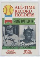 All-Time Record Holders - Hack Wilson, Hank Aaron (Runs Batted In)