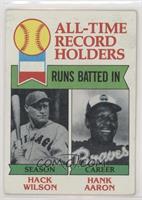 All-Time Record Holders - Hack Wilson, Hank Aaron (Runs Batted In) [Good t…