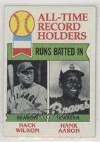 All-Time Record Holders - Hack Wilson, Hank Aaron (Runs Batted In) [Good t…