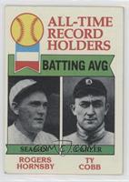 All-Time Record Holders - Rogers Hornsby, Ty Cobb (Batting AVG) [Good to&n…