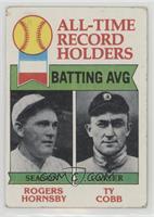 All-Time Record Holders - Rogers Hornsby, Ty Cobb (Batting AVG) [Good to&n…