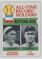 All-Time Record Holders - Rogers Hornsby, Ty Cobb (Batting AVG) [Poor to&n…
