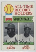 All-Time Record Holders - Lou Brock (Stolen Bases) [Poor to Fair]