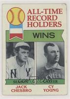 All-Time Record Holders - Jack Chesbro, Cy Young (Wins) [Poor to Fair]