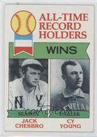 All-Time Record Holders - Jack Chesbro, Cy Young (Wins) [Good to VG&#…