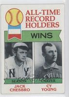 All-Time Record Holders - Jack Chesbro, Cy Young (Wins) [Good to VG&#…