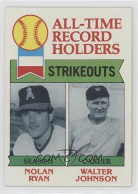 1979 Topps - [Base] #417 - All-Time Record Holders - Nolan Ryan, Walter Johnson (Strikeouts)