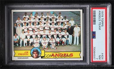 1979 Topps - [Base] #424 - Team Checklist - California Angels [PSA 7 NM]