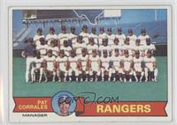 Team Checklist - Texas Rangers [Good to VG‑EX]