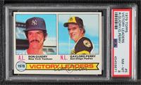 League Leaders - Ron Guidry, Gaylord Perry [PSA 8 NM‑MT]