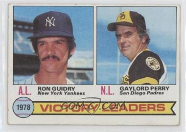 1979 Topps - [Base] #5 - League Leaders - Ron Guidry, Gaylord Perry [Good to VG‑EX]