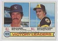 League Leaders - Ron Guidry, Gaylord Perry