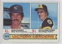 League Leaders - Ron Guidry, Gaylord Perry [Good to VG‑EX]