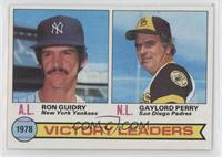 League Leaders - Ron Guidry, Gaylord Perry