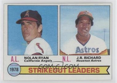 1979 Topps - [Base] #6 - League Leaders - Nolan Ryan, J.R. Richard