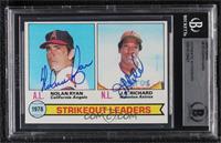 League Leaders - Nolan Ryan, J.R. Richard [BAS BGS Authentic]