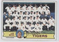 Team Checklist - Detroit Tigers [Good to VG‑EX]