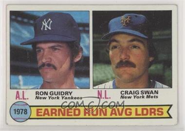 1979 Topps - [Base] #7 - League Leaders - Ron Guidry, Craig Swan [Poor to Fair]