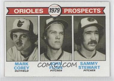 1979 Topps - [Base] #701 - 1979 Prospects - Mark Corey, John Flinn, Sammy Stewart [Good to VG‑EX]