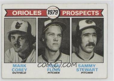 1979 Topps - [Base] #701 - 1979 Prospects - Mark Corey, John Flinn, Sammy Stewart [Good to VG‑EX]