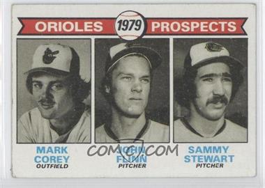 1979 Topps - [Base] #701 - 1979 Prospects - Mark Corey, John Flinn, Sammy Stewart [Good to VG‑EX]