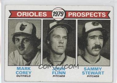 1979 Topps - [Base] #701 - 1979 Prospects - Mark Corey, John Flinn, Sammy Stewart [Good to VG‑EX]