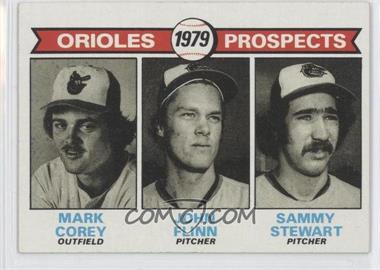 1979 Topps - [Base] #701 - 1979 Prospects - Mark Corey, John Flinn, Sammy Stewart [Good to VG‑EX]