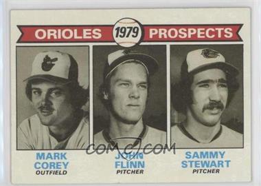 1979 Topps - [Base] #701 - 1979 Prospects - Mark Corey, John Flinn, Sammy Stewart [Good to VG‑EX]