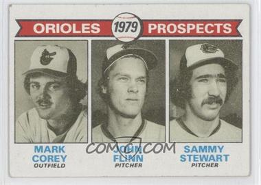 1979 Topps - [Base] #701 - 1979 Prospects - Mark Corey, John Flinn, Sammy Stewart [Good to VG‑EX]