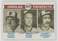 1979 Prospects - Mark Corey, John Flinn, Sammy Stewart