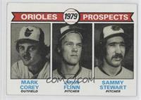 1979 Prospects - Mark Corey, John Flinn, Sammy Stewart [Good to VG…