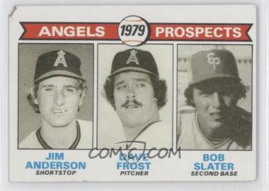 1979 Topps - [Base] #703 - 1979 Prospects - Jim Anderson, Dave Frost, Bob Slater [Poor to Fair]