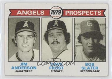 1979 Topps - [Base] #703 - 1979 Prospects - Jim Anderson, Dave Frost, Bob Slater [Poor to Fair]