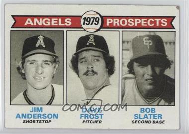 1979 Topps - [Base] #703 - 1979 Prospects - Jim Anderson, Dave Frost, Bob Slater [Good to VG‑EX]