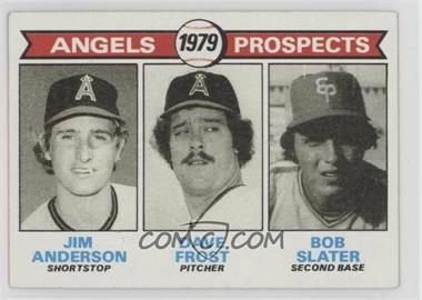 1979 Topps - [Base] #703 - 1979 Prospects - Jim Anderson, Dave Frost, Bob Slater [Good to VG‑EX]