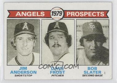 1979 Topps - [Base] #703 - 1979 Prospects - Jim Anderson, Dave Frost, Bob Slater [Poor to Fair]