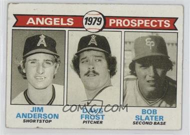 1979 Topps - [Base] #703 - 1979 Prospects - Jim Anderson, Dave Frost, Bob Slater [Good to VG‑EX]