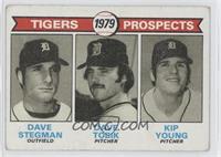 1979 Prospects - Dave Stegman, Dave Tobik, Kip Young [Good to VG̴…