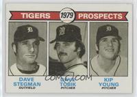 1979 Prospects - Dave Stegman, Dave Tobik, Kip Young