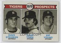 1979 Prospects - Dave Stegman, Dave Tobik, Kip Young