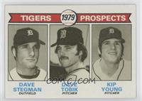 1979 Prospects - Dave Stegman, Dave Tobik, Kip Young