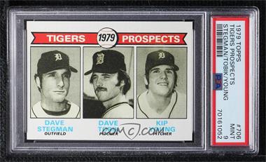 1979 Topps - [Base] #706 - 1979 Prospects - Dave Stegman, Dave Tobik, Kip Young [PSA 9 MINT]