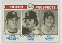 1979 Prospects - Dave Stegman, Dave Tobik, Kip Young