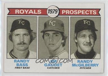 1979 Topps - [Base] #707 - 1979 Prospects - Randy Bass, Jim Gaudet, Randy McGilberry