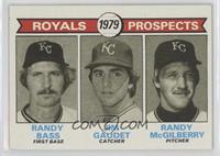 1979 Prospects - Randy Bass, Jim Gaudet, Randy McGilberry