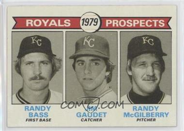 1979 Topps - [Base] #707 - 1979 Prospects - Randy Bass, Jim Gaudet, Randy McGilberry