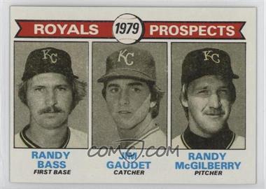 1979 Topps - [Base] #707 - 1979 Prospects - Randy Bass, Jim Gaudet, Randy McGilberry